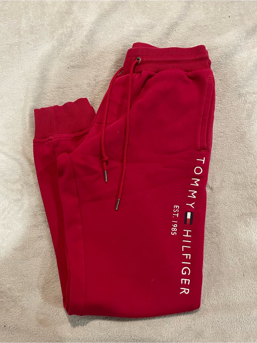 Tommy Hilfiger Women’s Red Logo Jogger Pants